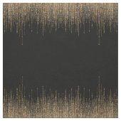 Luxe zwarte goudglitterrand stof (Swatch)