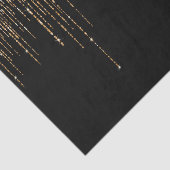 Luxe zwarte goudglitterrand tissuepapier (Detail)