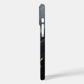 Luxe zwarte marmeren behuizing - Elegante gouden a Case-Mate iPhone Case (Achterkant / Links)