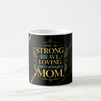 Luxe zwarte marmeren gouden ader achtergrond wrap koffiemok