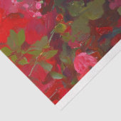 Luxe Zwarte Paspop met Rode Bloemendecoupage Tissuepapier (Detail)