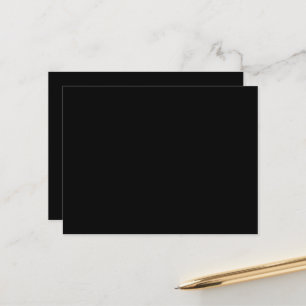 Luxe zwarte postkaarten Modern minimalisme