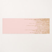 Luxe zwarte roze goudvrije rand yogamat (Voorkant (horizontaal))