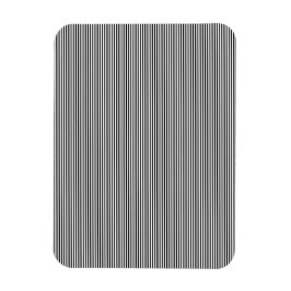 Luxe zwarte streep minimalistische muismat magneet