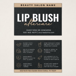 Luxe Zwarte Tan Lip Blush Nazorg Gids Visitekaartje
