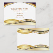 Luxe zwarte visitekaartjes (Voorkant / Achterkant)