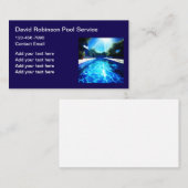 Luxe zwembaddiensten visitekaartje (Voorkant / Achterkant)