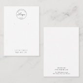 Luxearme, minieme juwelenvertoning Kaart Visitekaartje (Voorkant / Achterkant)