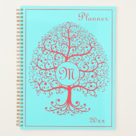 Luxeboom van het roze deeg van het reddingsmonogra planner