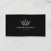 Luxebouwer Aannemer Silver Crown Visitekaartje (Voorkant)