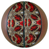 luxediamantgoud ruby red rhinestone basketbal (Verticaal)