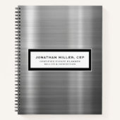 Luxegeborsteld metaal Notitieboek (Voorkant)