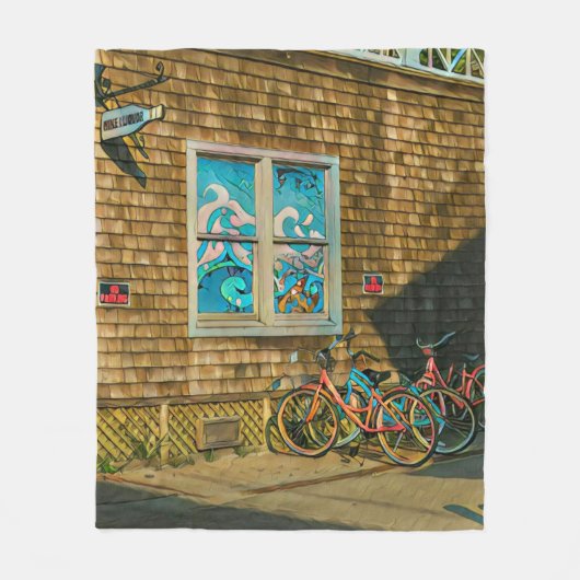 Luxegiften voor fietsers fleece deken (Voorkant)