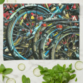 Luxegiften voor fietsers theedoek (Gevouwen)