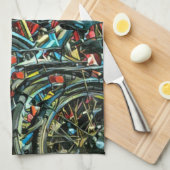 Luxegiften voor fietsers theedoek (Quarter Fold)