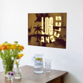 luxegoud Los Angeles abstracte beeldende kunst ech Folie Afdrukken (Laag (Keuken))