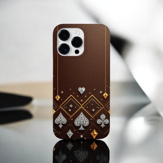 LuxeGuard Brown Diamond Case-Mate iPhone Case