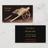 luxehout - brandhout voor verkoop visitekaartje (Voorkant / Achterkant)