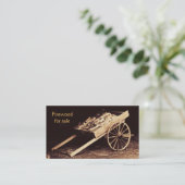 luxehout - brandhout voor verkoop visitekaartje (Staand voorkant)