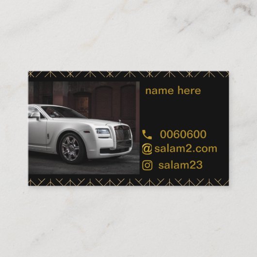 luxekaart visitekaartje (Voorkant)