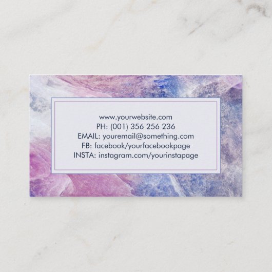 Luxekaarten camera Shutter-fotograaf Visitekaartje (Achterkant)