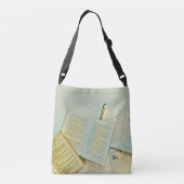 Luxekaartjes voor boekliefhebbers crossbody tas (Achterkant)