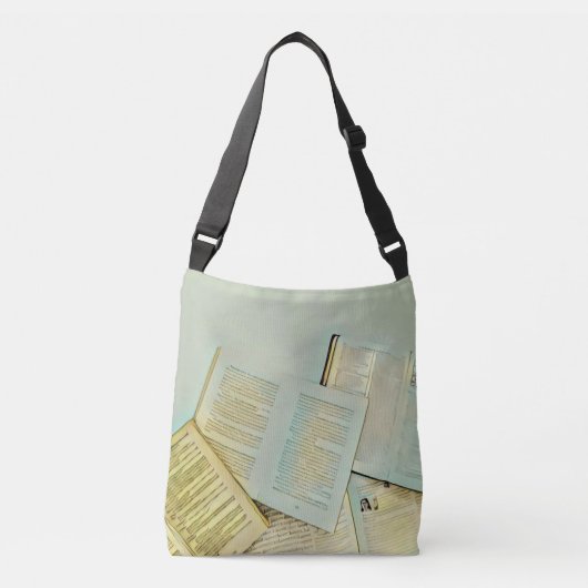 Luxekaartjes voor boekliefhebbers crossbody tas (Voorkant)