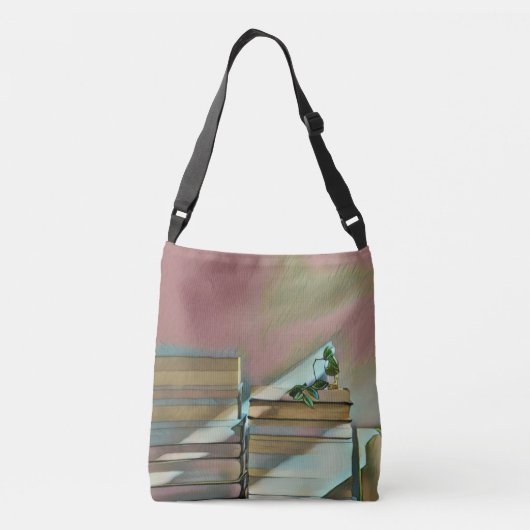 Luxekaartjes voor boekliefhebbers crossbody tas (Achterkant)