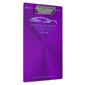 Luxekar-logo - Ice Blue-sportauto op paars Klembord (Rechts)