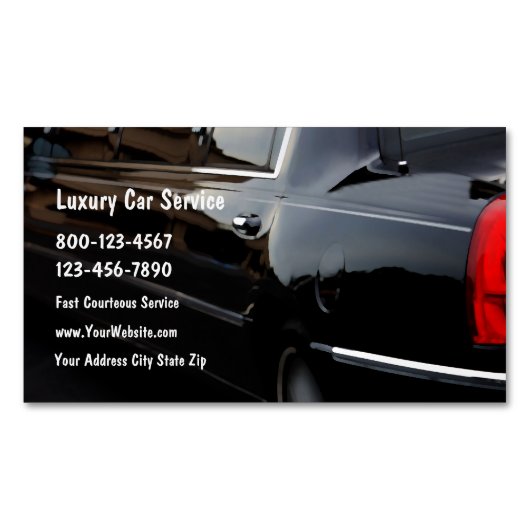 Luxekar-service Magnetisch Visitekaartje (Voorkant)