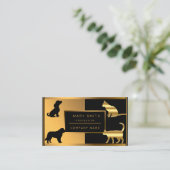 Luxekat Dog Veterinary Add Jouw tekst Business Visitekaartje (Staand voorkant)