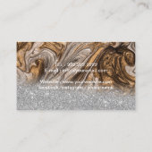 Luxeker en goudmarmer Modern Beauty Salon Visitekaartje (Achterkant)