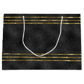 Luxeklak monochromatische glazen achtergrond groot cadeauzakje (Voorkant)