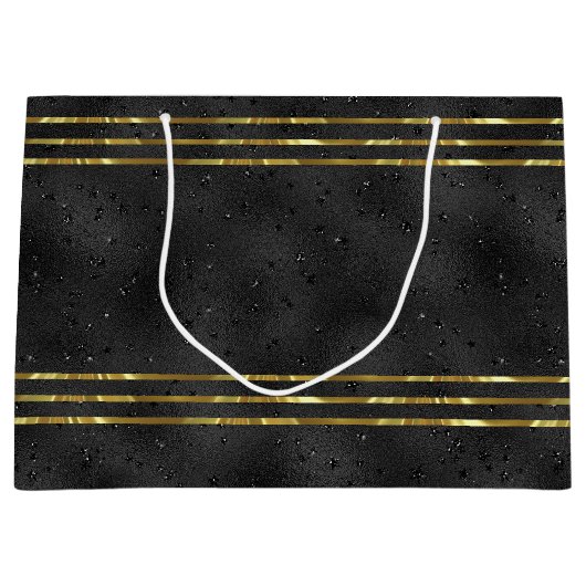 Luxeklak monochromatische glazen achtergrond groot cadeauzakje (Voorkant)