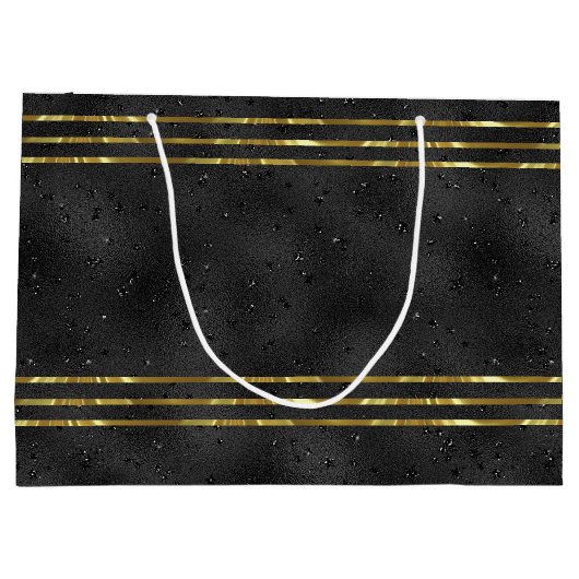 Luxeklak monochromatische glazen achtergrond groot cadeauzakje (Achterkant)