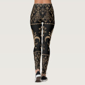 Luxekuntje en gouden versiering van de Fleur-de-li Leggings (Achterkant)
