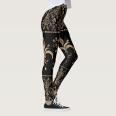 Luxekuntje en gouden versiering van de Fleur-de-li Leggings (Rechts)