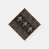 Luxekuntje en gouden versiering van de Fleur-de-li Servet (Hoek)