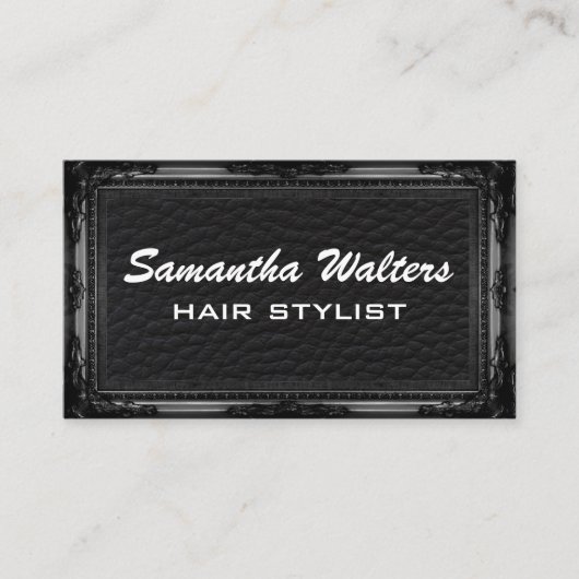 Luxeleder | ANTIEK LIJST Visitekaartje (Voorkant)