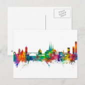 Luxembourg City Skyline Briefkaart (Voorkant / Achterkant)