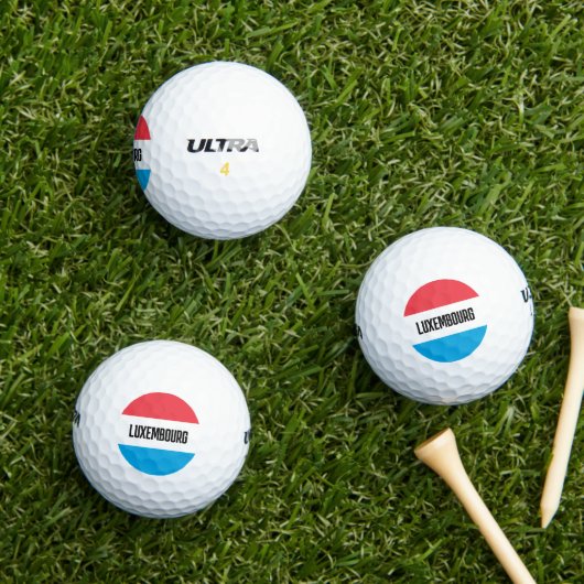 Luxembourg country flag custom golf ball gift set golfballen (Insitu Gras)