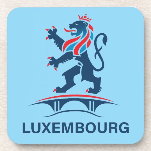 Luxembourg Europe Bier Onderzetter (Voorkant)
