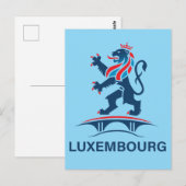 Luxembourg Europe Briefkaart (Voorkant / Achterkant)
