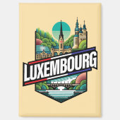Luxembourg Europe Magneet (Voorkant)
