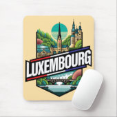 Luxembourg Europe Muismat (Met muis)