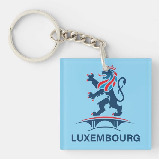 Luxembourg Europe Sleutelhanger (Voorkant)