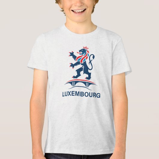 Luxembourg Europe Tri-Blend Shirt (Voorkant)