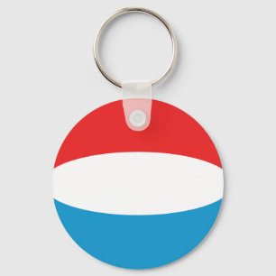 Luxembourg Fisheye Flag Sleutelhanger