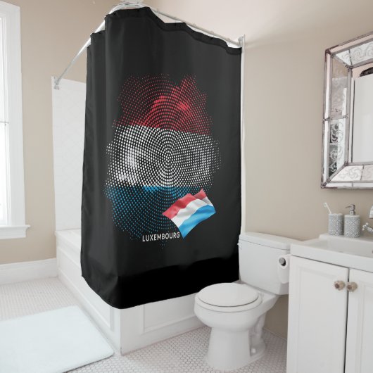 Luxembourg flag douchegordijn (In situ)