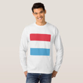 Luxembourg Flag Emblem T-shirt (Voorkant volledig)